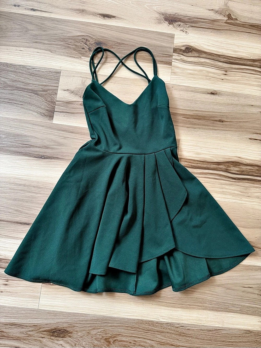 JOSQUIN Green Mini Dress Size XS Like New